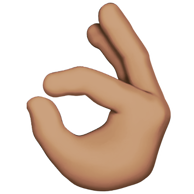 Ok Hand: Medium Skin Tone