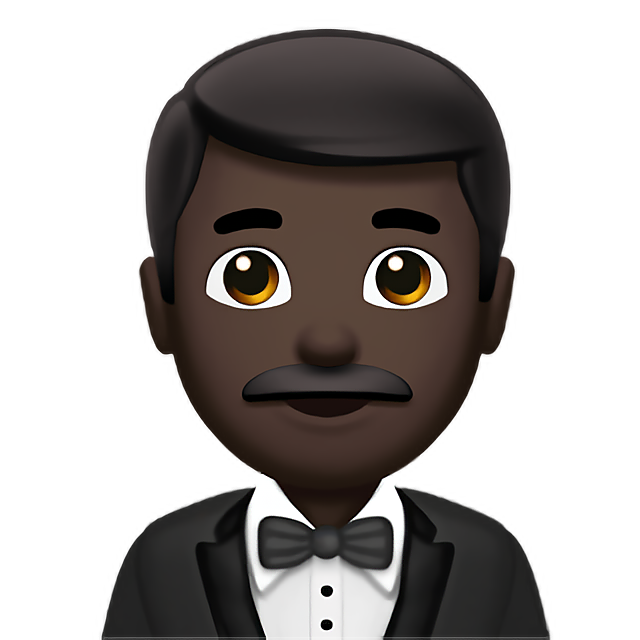 Man In Tuxedo: Dark Skin Tone
