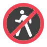Piétons interdits Emoji 🚷 image - Tossface style