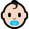 Baby: Light Skin Tone Emoji 👶🏻 image - Microsoft Windows 10 Segoe UI Emoji style