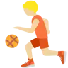 Person Bouncing Ball: Medium-Light Skin Tone Emoji ⛹🏼 image - Twitter / X (Twemoji) style