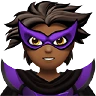 Supervillain: Medium-Dark Skin Tone Emoji 🦹🏾 image - Apple style