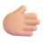 Rightwards Hand: Medium-Light Skin Tone