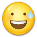 Grinning Face With Sweat