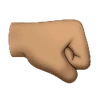 Right-Facing Fist: Medium Skin Tone Emoji 🤜🏽 image - Huawei Harmony OS style