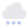 Cloud With Snow Emoji 🌨 image - Tossface style