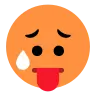 ओवरहीट फेस Emoji 🥵 image - Tossface style