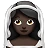 Woman With Veil: Dark Skin Tone