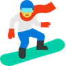 Snowboarder Emoji 🏂 image - Skype style