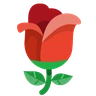 Rosa Emoji 🌹 image - Skype style