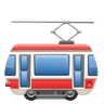 Wagon de tram Emoji 🚋 image - Huawei Harmony OS style