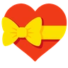 リボン付きハート Emoji 💝 image - Skype style