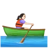 Woman Rowing Boat: Light Skin Tone Emoji 🚣🏻‍♀️ image - WhatsApp style
