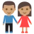 Woman And Man Holding Hands: Medium Skin Tone