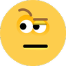Эмодзи Лицо с поднятой одной бровью 🤨 image - Skype style
