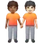 People Holding Hands: Light Skin Tone, Medium-Dark Skin Tone