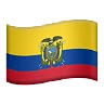 Flag: Ecuador Emoji 🇪🇨 image - Apple style
