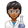 Scientist: Medium-Dark Skin Tone Emoji 🧑🏾‍🔬 image - Emojidex style