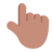 Backhand Index Pointing Up: Medium Skin Tone