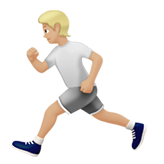 Person Running: Medium-Light Skin Tone