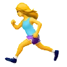 Woman Running Emoji 🏃‍♀️ image - Apple style