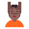Person Getting Massage: Medium-Dark Skin Tone Emoji 💆🏾 image - Microsoft Classic 2D style