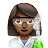 Woman Scientist: Medium-Dark Skin Tone