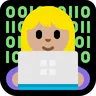 Woman Technologist: Medium-Light Skin Tone Emoji 👩🏼‍💻 image - Microsoft Windows 10 Segoe UI Emoji style