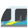 Rail léger Emoji 🚈 image - EmojiTwo style