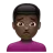 Man Frowning: Dark Skin Tone