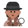 Detective: Medium Skin Tone Emoji 🕵🏽 image - Tossface style