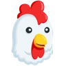Poulet Emoji 🐔 image - Facebook Messenger (2016) style
