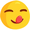 Rosto Saboreando Deliciosa Comida Emoji 😋 image - Facebook Messenger (2016) style