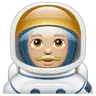 Man Astronaut: Medium-Light Skin Tone Emoji 👨🏼‍🚀 image - WhatsApp style