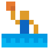 Man Playing Water Polo Emoji 🤽‍♂️ image - SerenityOS style