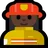 Woman Firefighter: Dark Skin Tone