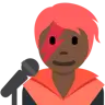 Singer: Dark Skin Tone Emoji 🧑🏿‍🎤 image - Twitter / X (Twemoji) style