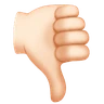 Thumbs Down: Light Skin Tone Emoji 👎🏻 image - Huawei Harmony OS style
