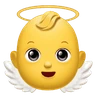 Petit ange auréolé Emoji 👼 image - Huawei Harmony OS style