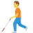 Person With White Cane