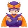 Supervillain: Light Skin Tone Emoji 🦹🏻 image - Samsung style