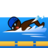 Person Swimming: Dark Skin Tone