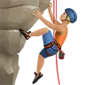 Man Climbing: Medium-Light Skin Tone Emoji 🧗🏼‍♂️ image - Apple style