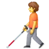 Person With White Cane Emoji 🧑‍🦯 image - Samsung style
