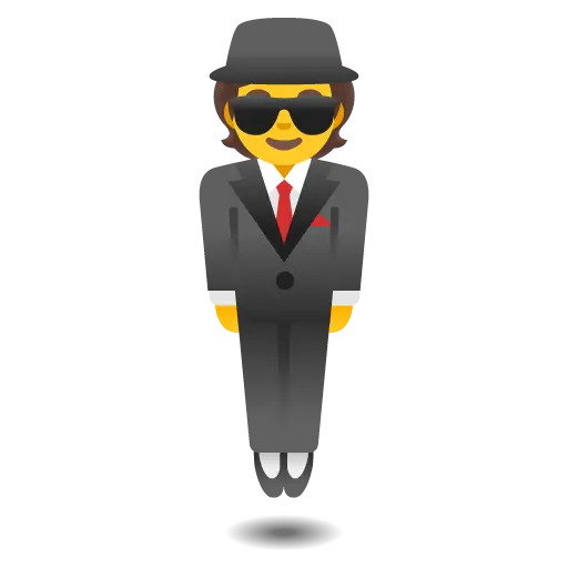 Person In Suit Levitating