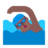Man Swimming: Medium-Dark Skin Tone