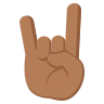Sign Of The Horns: Medium-Dark Skin Tone Emoji 🤘🏾 image - EmojiTwo style