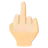 Middle Finger: Light Skin Tone