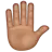 Raised Hand: Medium Skin Tone