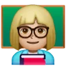 Woman Teacher: Medium-Light Skin Tone Emoji 👩🏼‍🏫 image - Samsung style